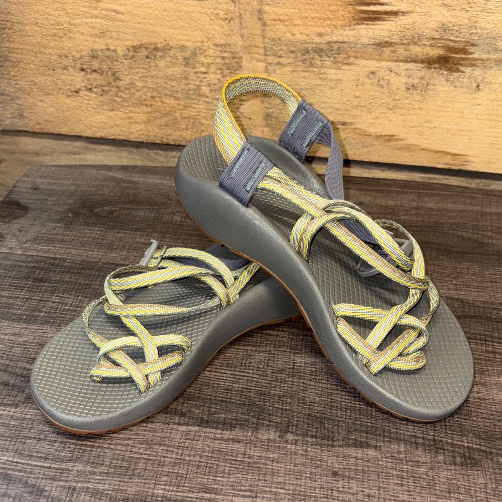 Chaco ZX2 Sandals - Gray/Yellow